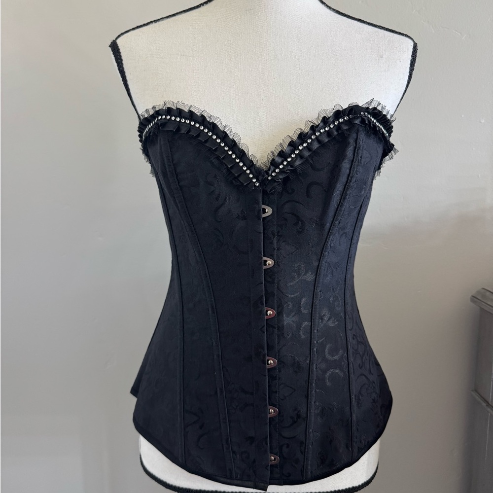 Elegant Black Corset Top